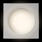 Встраиваемый спот светодиодный квадаратный белого цвета с круглым углублением Ombra Lux  варинант исполнения - 3 | Loft Concept во Владивостоке