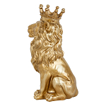 Статуэтка лев с детализированной гривой и изящной короной Lion Crown  варинант исполнения - 2 | Loft Concept во Владивостоке