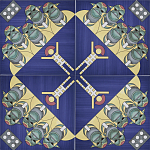 Плитка дизайнерская с узором Мангалоры варинант исполнения - 2 | Loft Concept во Владивостоке