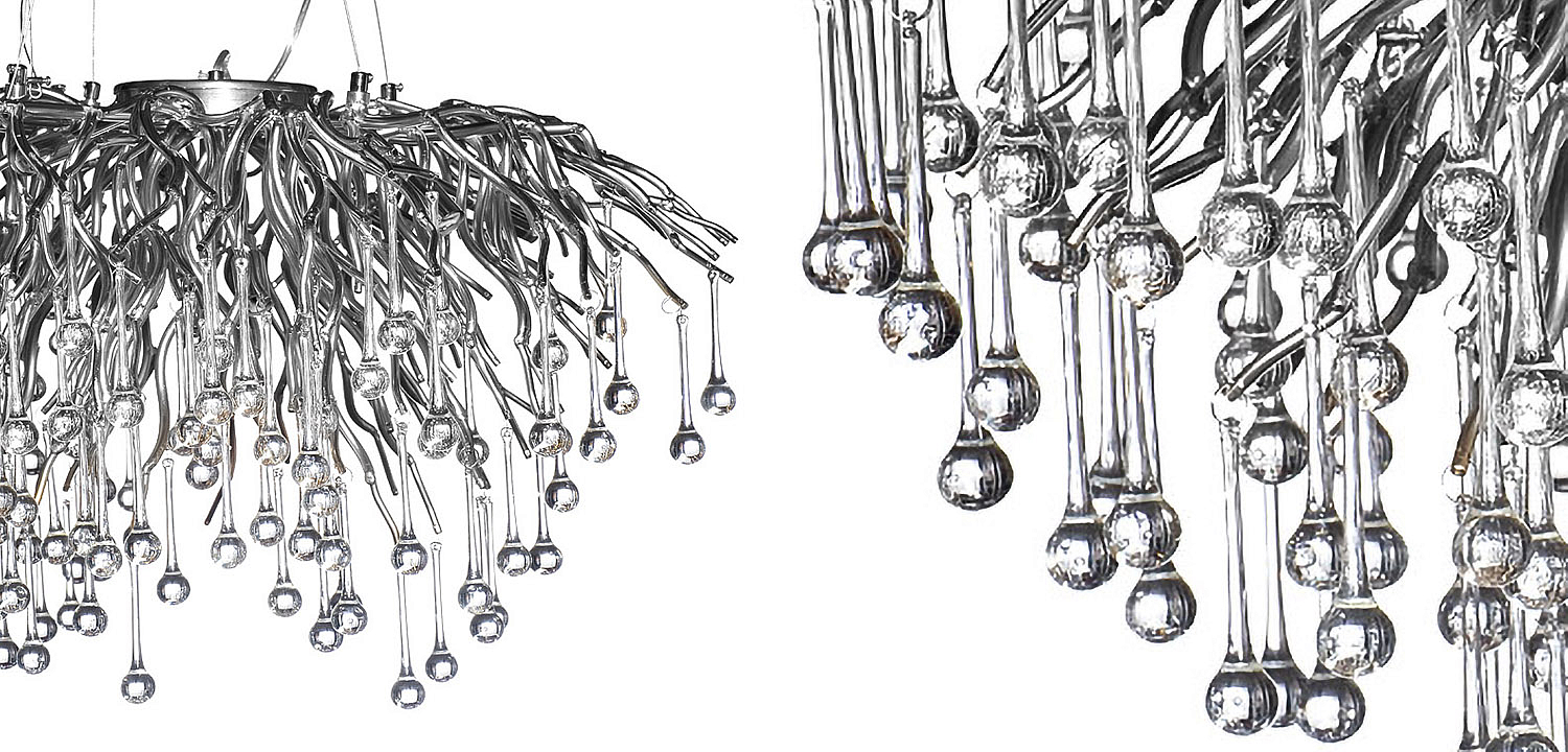 Люстра Droplet Chrome Chandelier 80 Люстра Droplet Chrome Chandelier 80 - Loft-Concept во Владивостоке