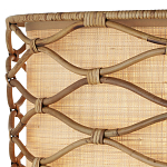 Подвесной светильник  из кованого железа и абажуром из ротанга Wicker Furniture варинант исполнения - 1 | Loft Concept во Владивостоке