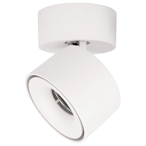 Накладной спот светодиодный металлический с поворотным цилиндрическим плафоном на круглом основании Dynamic Edge 