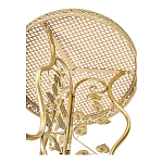 Столик приставной золотистый с орнаментом на столешнице Tanzania варинант исполнения - 3 | Loft Concept во Владивостоке