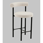 Стул полубарный Floreo букле молочный варинант исполнения - 1 | Loft Concept во Владивостоке