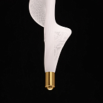 Люстра с белым скрученным плафоном Golden Swirl варинант исполнения - 8 | Loft Concept во Владивостоке