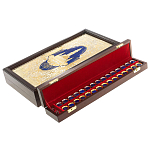 Нарды настольные из натурального камня лазурит и долерит Backgammon from Stone варинант исполнения - 5 | Loft Concept во Владивостоке