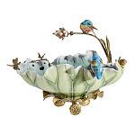 Чаша в виде листка лотоса с птицами Eden Garden варинант исполнения - 3 | Loft Concept во Владивостоке