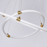 Люстра подвесная с двумя пересекающимися белыми светодиоидными кольцами Luke Lampco Tracer Lamp варинант исполнения - 8 | Loft Concept во Владивостоке