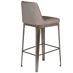 Стул барный светло-серый из экокожи Spectacular High Bar Stool варинант исполнения - 2 | Loft Concept во Владивостоке