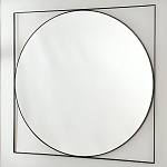 Зеркало в черной металлической раме Urban Style Mirror варинант исполнения - 2 | Loft Concept во Владивостоке