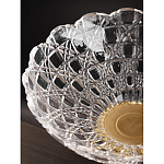 Чаша стеклянная прозрачная на бронзовой подставке с фигуркой девушки Eden Garden варинант исполнения - 7 | Loft Concept во Владивостоке