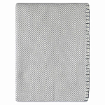 Плед из шерсти мериноса серого цвета 130×180 см Gray Waves варинант исполнения - 1 | Loft Concept во Владивостоке