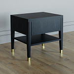 Прикроватная тумбочка с ящиком Elsa Dreams Black варинант исполнения - 4 | Loft Concept во Владивостоке