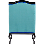 Кресло из натурального бука бирюзовое с изображением птиц и цветов Turquoise Chinoiserie Garden Armchair варинант исполнения - 3 | Loft Concept во Владивостоке