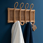 Настенная вешалка из ротанга Wila Wall Hanger M варинант исполнения - 7 | Loft Concept во Владивостоке