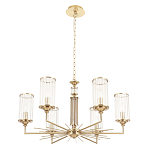 Люстра с 6-ю цилиндрическими стеклянными плафонами Jeanette варинант исполнения - 4 | Loft Concept во Владивостоке