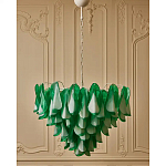 Люстра из стеклянных зеленых лепестков Petalled Illuminator варинант исполнения - 4 | Loft Concept во Владивостоке