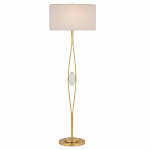 Торшер золотой c декоративной мраморной вставкой на каркасе Kernel варинант исполнения - 1 | Loft Concept во Владивостоке