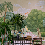 Обои ручная роспись Dandaka Glades Original colourway on painted Xuan paper варинант исполнения - 3 | Loft Concept во Владивостоке