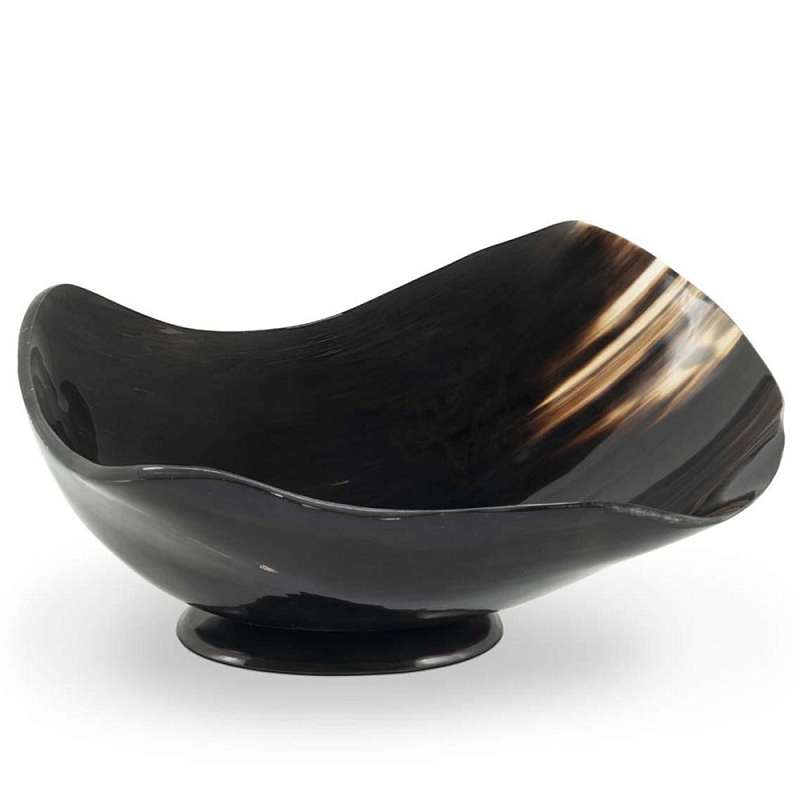 Салатник Bowl Salad Horn Medium Коричневый Черный Салатник Bowl Salad Horn Medium Коричневый Черный во Владивостоке | Loft Concept