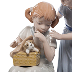 Статуэтка фарфоровая Девочки с собачками Charming Statuette варинант исполнения - 1 | Loft Concept во Владивостоке