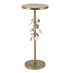 Столик золотистый с цветочной композицией на основании Forest Fairy Tale варинант исполнения - 1 | Loft Concept во Владивостоке