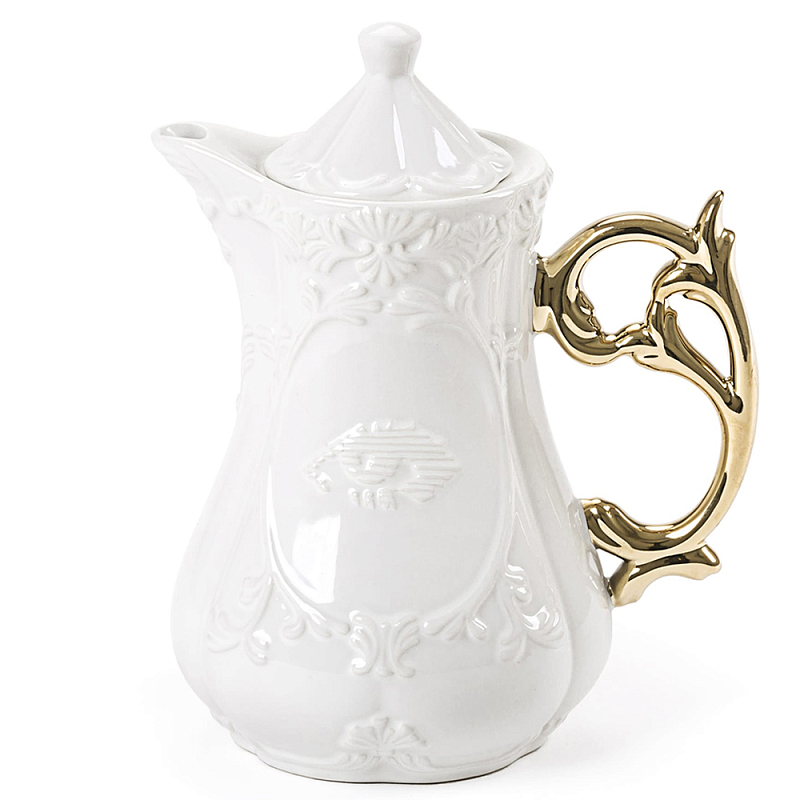 Чайник Seletti I-Teapot Gold Белый Золотой Чайник Seletti I-Teapot Gold Белый Золотой во Владивостоке | Loft Concept
