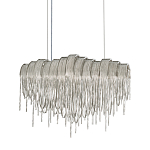 Люстра подвесная с металлическими цепочками и изогнутыми металлическими дугами 72 см Atlantis Chain варинант исполнения - 1 | Loft Concept во Владивостоке