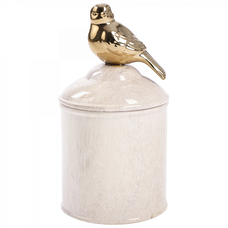 Ваза c крышкой Marble Bird Ваза c крышкой Marble Bird во Владивостоке | Loft Concept