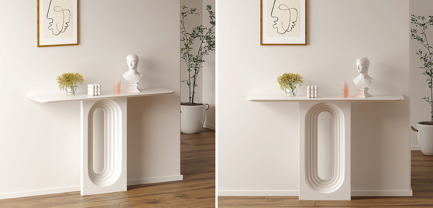 Консоль Madeline Console White Консоль Madeline Console White - Loft-Concept во Владивостоке