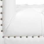 Кушетка белая с мягкой обивкой из велюра Michael Couch варинант исполнения - 6 | Loft Concept во Владивостоке