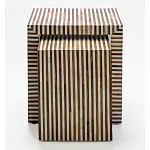 Комплект приставных столиков Stripes Set of tables Beige варинант исполнения - 2 | Loft Concept во Владивостоке