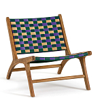 Кресло низкое из массива тика Barbados варинант исполнения - 1 | Loft Concept во Владивостоке