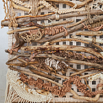 Большая Абстрактное Панно из веток и нитей Dryad Wall Art варинант исполнения - 5 | Loft Concept во Владивостоке