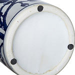 Ваза цилиндрической формы с крышкой и синим цветочным узором на белом фоне Blue & White Ornament варинант исполнения - 3 | Loft Concept во Владивостоке