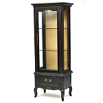 Витрина однодверная с ящиком и 3-мя полками из массива березы Vintage варинант исполнения - 2 | Loft Concept во Владивостоке