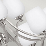 Люстра двухъярусная с белыми матовыми стеклянными плафонами в форме винных бокалов Feiss варинант исполнения - 4 | Loft Concept во Владивостоке