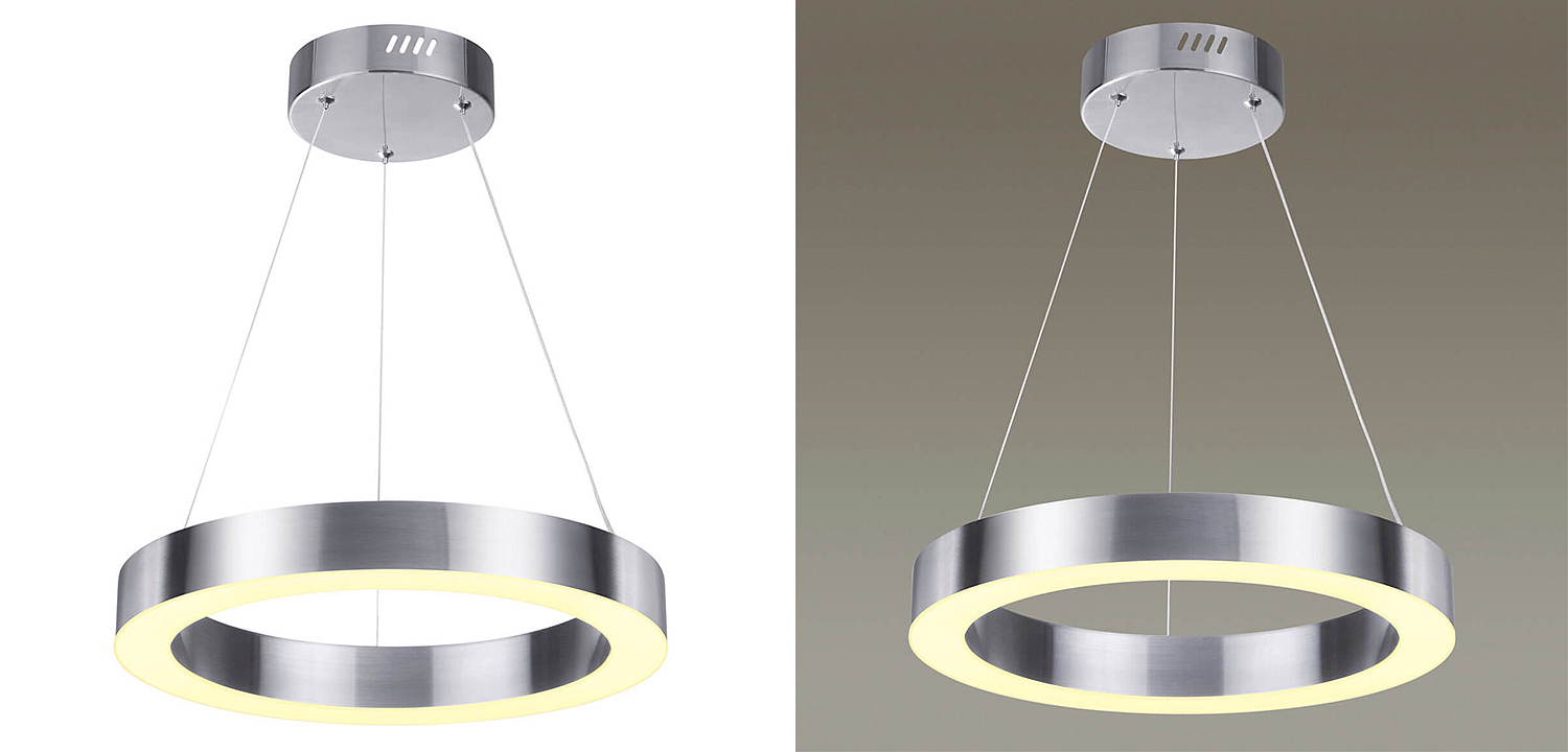 Подвесной светильник Nickel Ribbon Ring 40 Подвесной светильник Nickel Ribbon Ring 40 - Loft-Concept во Владивостоке