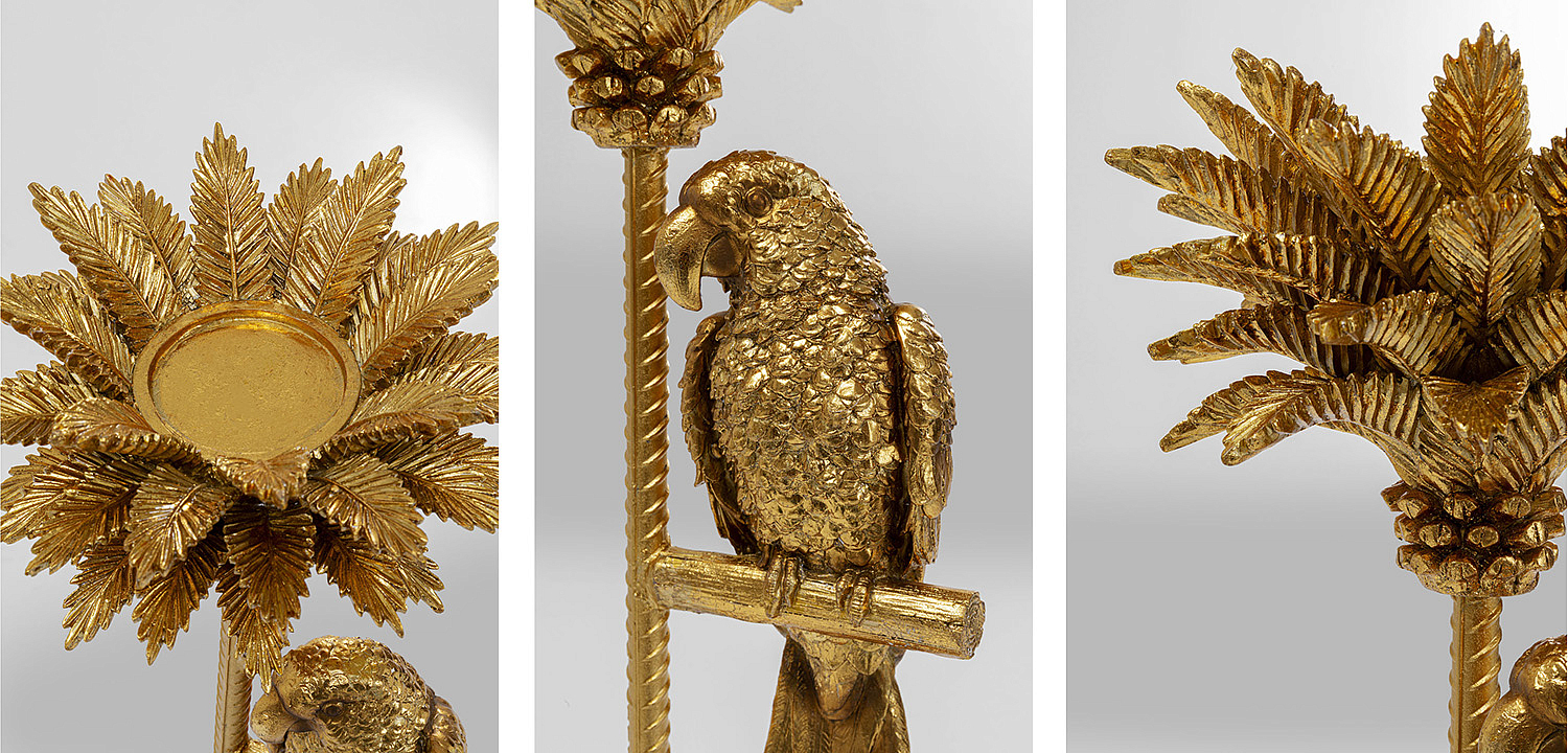 Подсвечник Golden Parrot on a palm tree Подсвечник Golden Parrot on a palm tree - Loft-Concept во Владивостоке