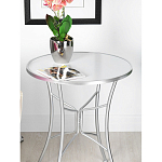 Столик приставной с круглой столешницей на серебристом основании Scenical Table варинант исполнения - 3 | Loft Concept во Владивостоке