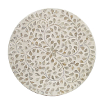 Приставной столик с рисунком из раковин устриц Bone Inlay варинант исполнения - 4 | Loft Concept во Владивостоке