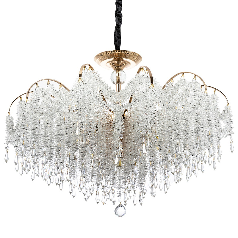 Люстра с хрустальными подвесками Crystal Classic Fairytree Chandelier 16 Золотой Прозрачное Стекло Люстра с хрустальными подвесками Crystal Classic Fairytree Chandelier 16 Золотой Прозрачное Стекло во Владивостоке | Loft Concept