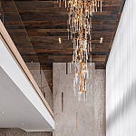 Люстра большая с прозрачными подвесками в форме капель Droplet Chandelier варинант исполнения - 2 | Loft Concept во Владивостоке