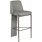 Стул барный серый с обивкой из экокожи Special Support варинант исполнения - 1 | Loft Concept во Владивостоке