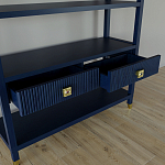 Стеллаж с двумя ящиками Elsa Dreams Blue варинант исполнения - 3 | Loft Concept во Владивостоке