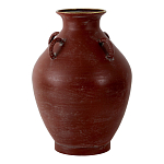 Ваза бордовая с 4-мя фактурными ручками Vase Burgundy Glaze варинант исполнения - 1 | Loft Concept во Владивостоке
