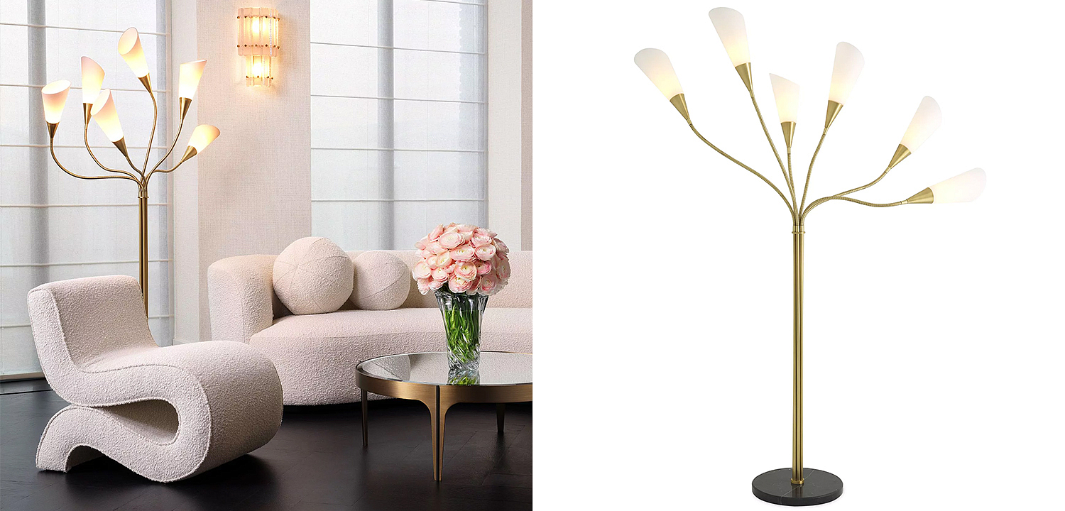 Торшер Eichholtz Floor Lamp Gagnon Торшер Eichholtz Floor Lamp Gagnon - Loft-Concept во Владивостоке