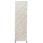 Торшер из перламутра на металлическом каркасе Indonesian Tower варинант исполнения - 1 | Loft Concept во Владивостоке