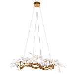 Люстра подвесная с прозрачными стеклянными птичками на ветвях Диаметр 100 см Serip Voa варинант исполнения - 2 | Loft Concept во Владивостоке