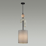 Подвесной светильник с серым тканевым плафоном Flourish варинант исполнения - 3 | Loft Concept во Владивостоке